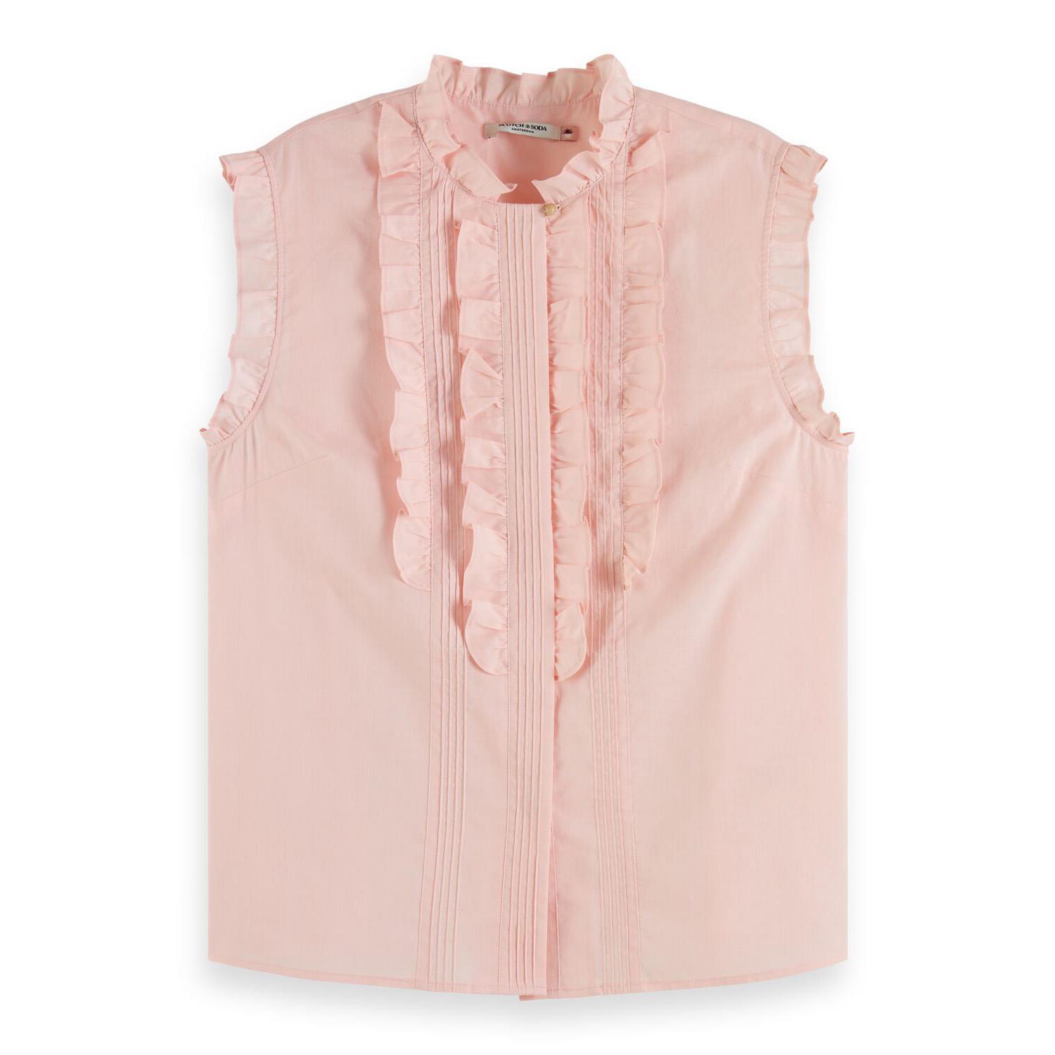Scotch & Soda Sleeveless Ruffle Shirt